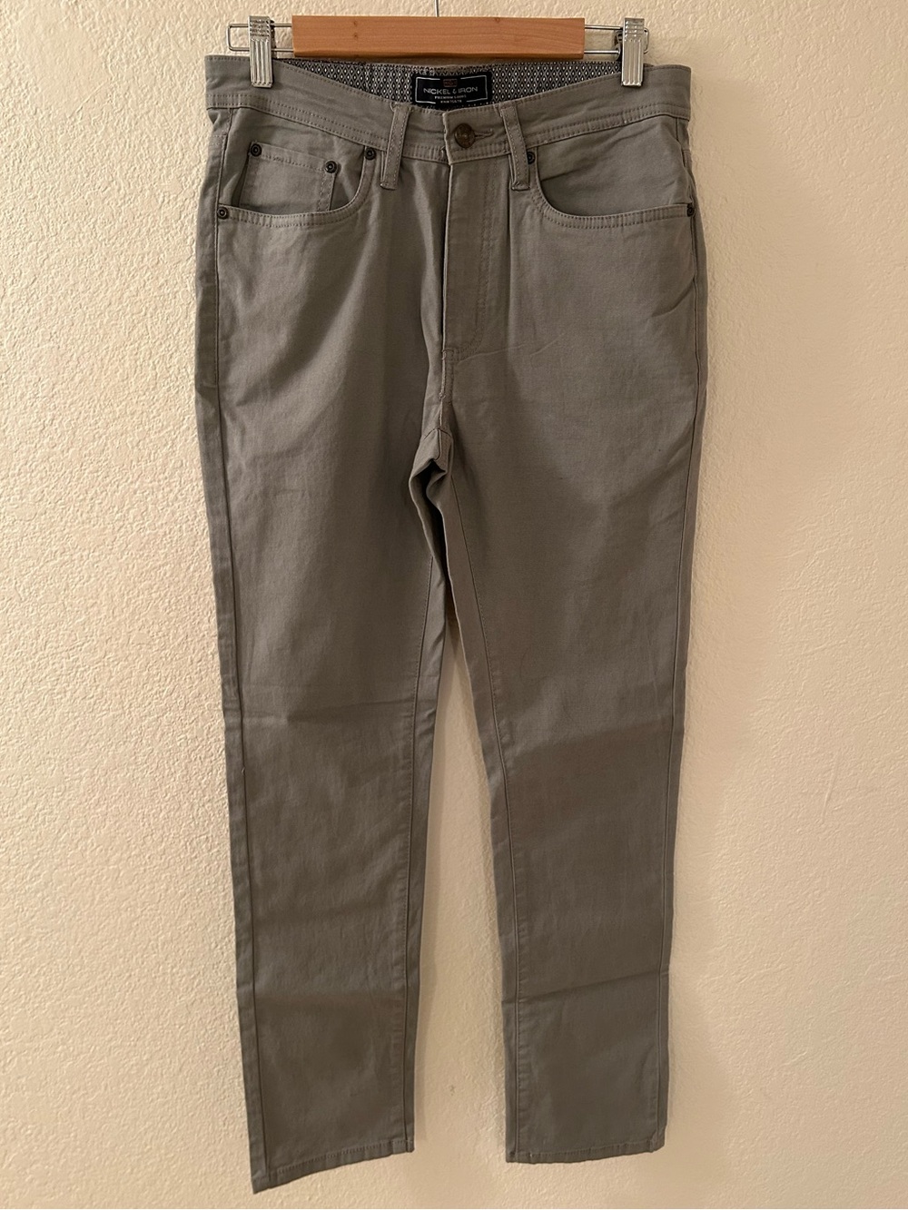 Men's Slim Jeans in Olive Gray